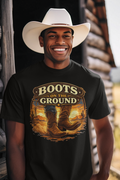 Western Boots On The Ground